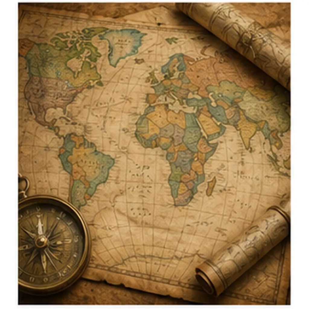 Illustration of maps shape how we see the world for the question "How do maps shape how we see the world?"