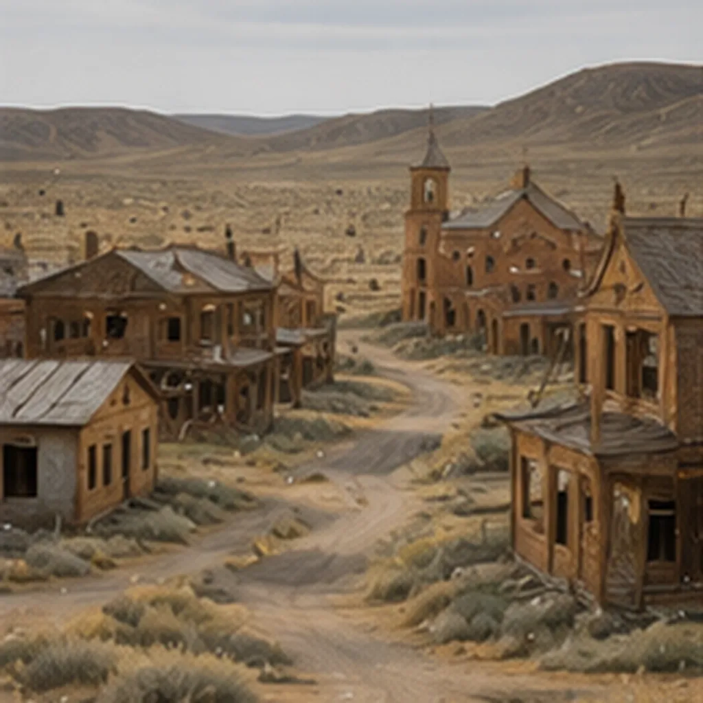 Illustration of some towns disappear for the question "Why do some towns disappear?"
