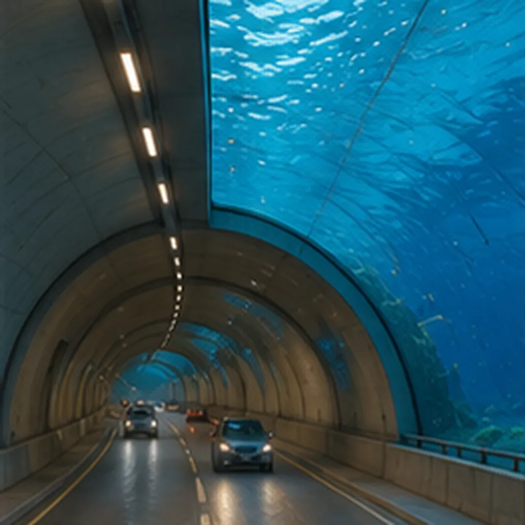 Illustration of tunnels stay dry underwater for the question "How do tunnels stay dry underwater?"
