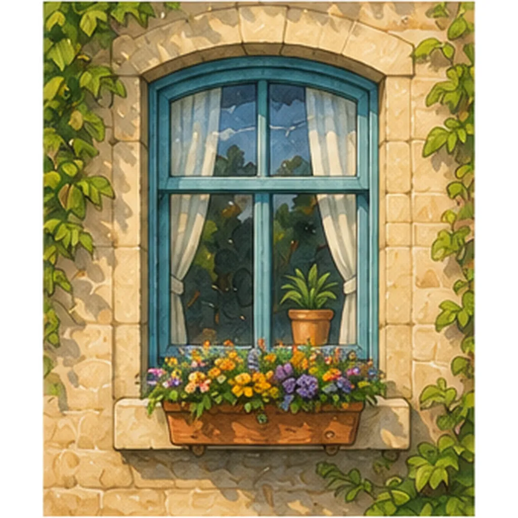 Illustration of buildings have windows for the question "Why do buildings have windows?"