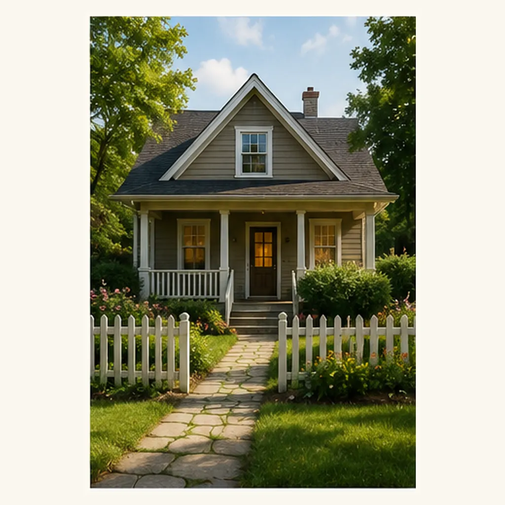 Illustration of people live in houses for the question "Why do people live in houses?"