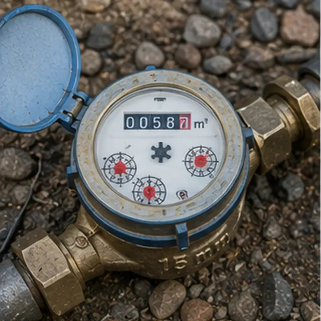 Illustration of a water meter know exactly how much water your home uses for the question "How does a water meter know exactly how much water your home uses?"
