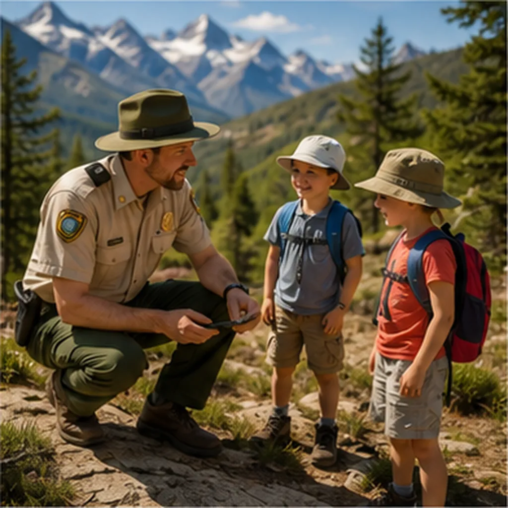 Illustration of job keeps national parks safe for both visitors and wild animals for the question "What job keeps national parks safe for both visitors and wild animals?"