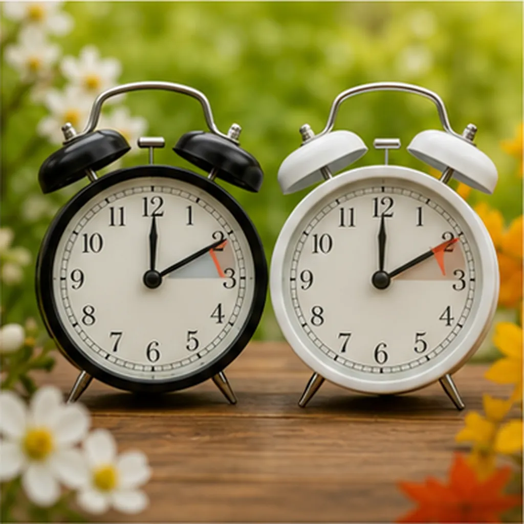 Illustration of some countries move all their clocks forward or back once a year for the question "Why do some countries move all their clocks forward or back once a year?"