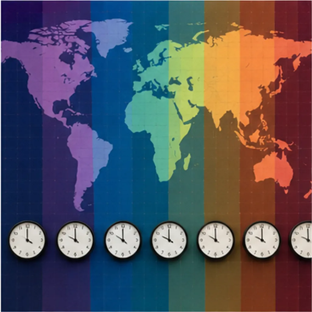 Illustration of it already tomorrow in one country while it's still today in yours for the question "Why is it already tomorrow in one country while it's still today in yours?"