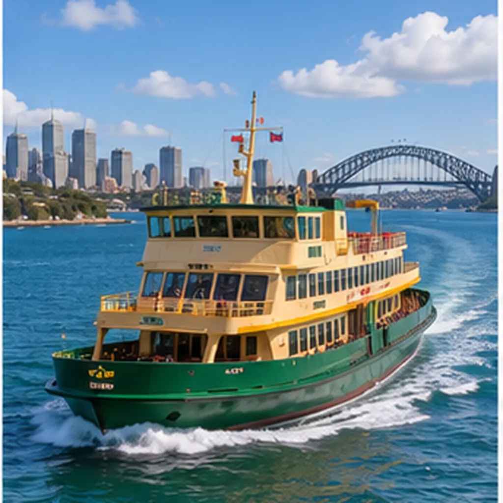 Illustration of ferries manage to run on a strict timetable across open water for the question "How do ferries manage to run on a strict timetable across open water?"