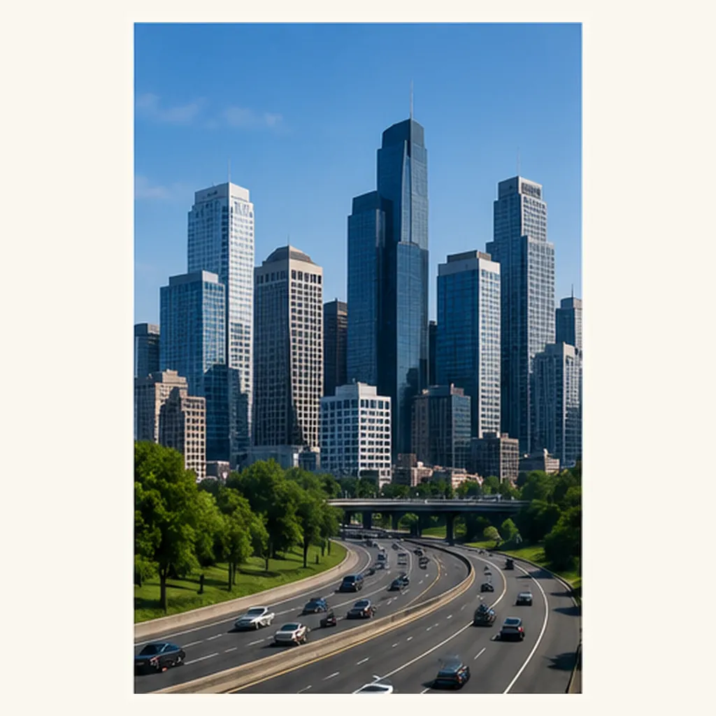 Illustration of cities have roads for the question "Why do cities have roads?"