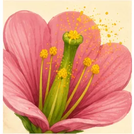 Illustration of pollen for the question "What is pollen?"