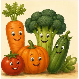 Illustration of a vegetable for the question "What is a vegetable?"