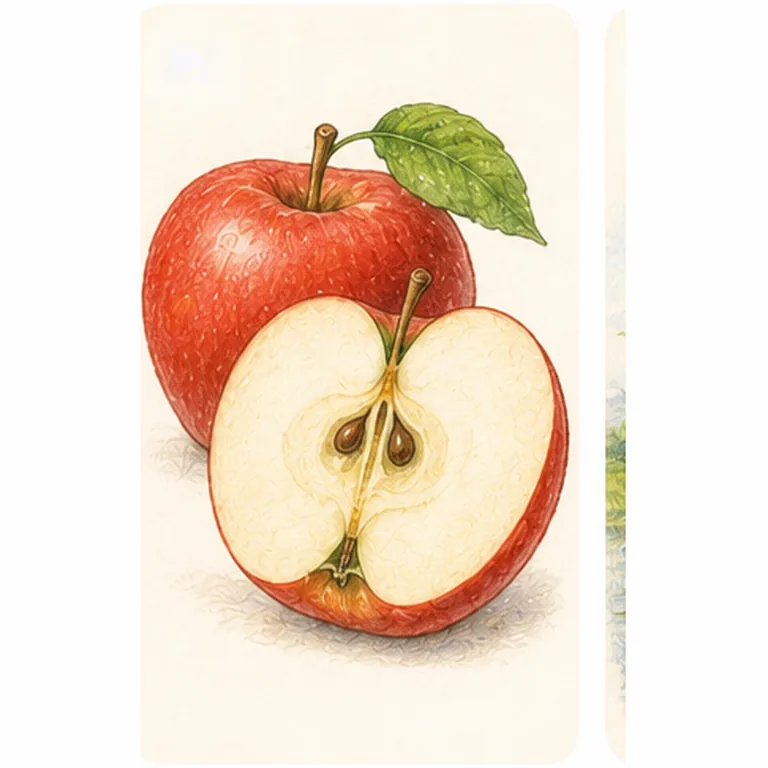 Illustration of apples have cores for the question "Why do apples have cores?"