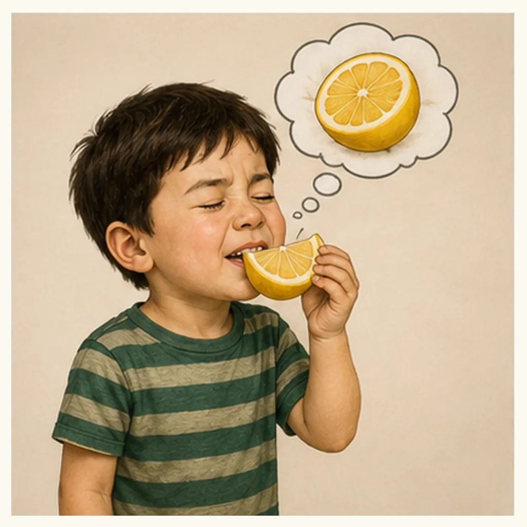 Illustration of lemons taste sour for the question "Why do lemons taste sour?"