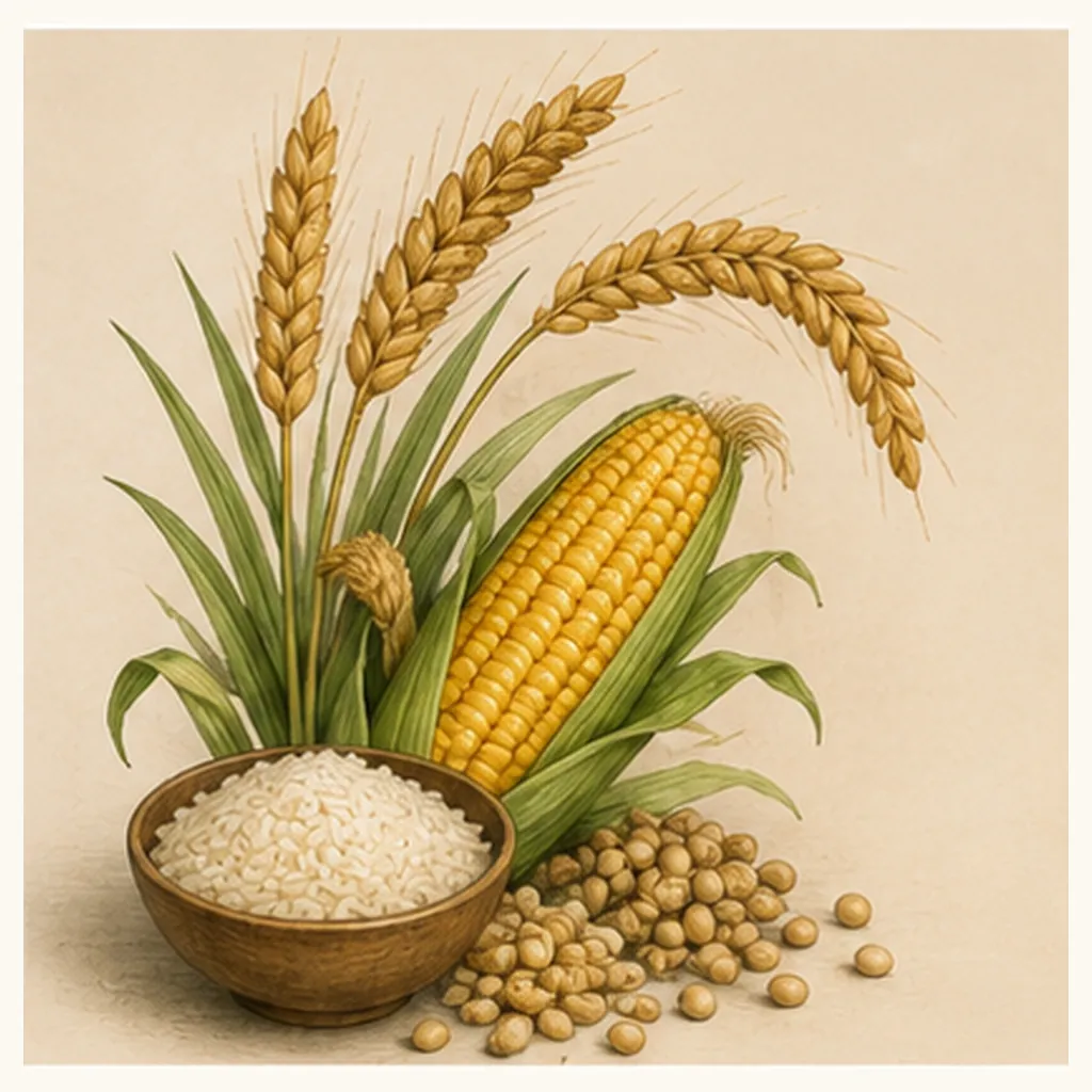 Illustration of a grain for the question "What is a grain?"