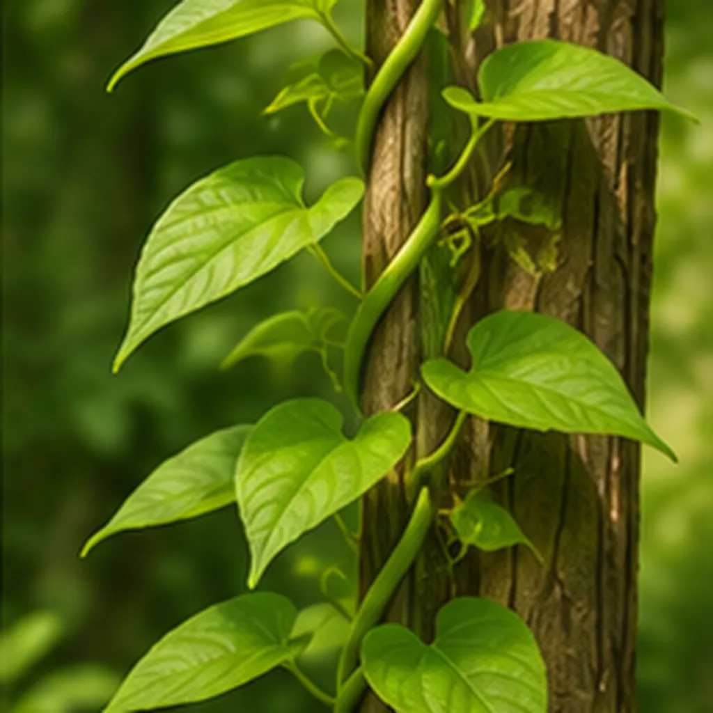 Illustration of vines know which way to climb for the question "How do vines know which way to climb?"