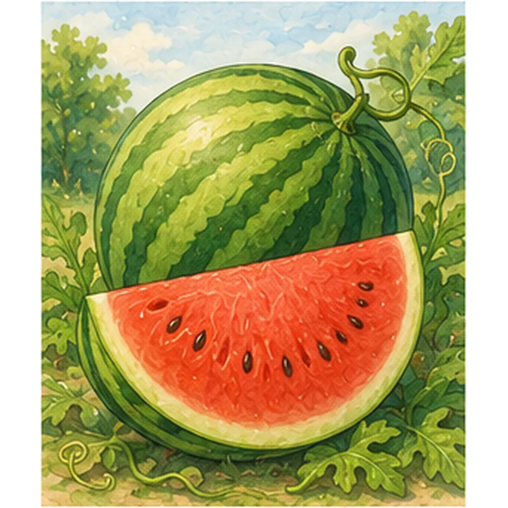 Illustration of watermelons so full of water for the question "Why are watermelons so full of water?"