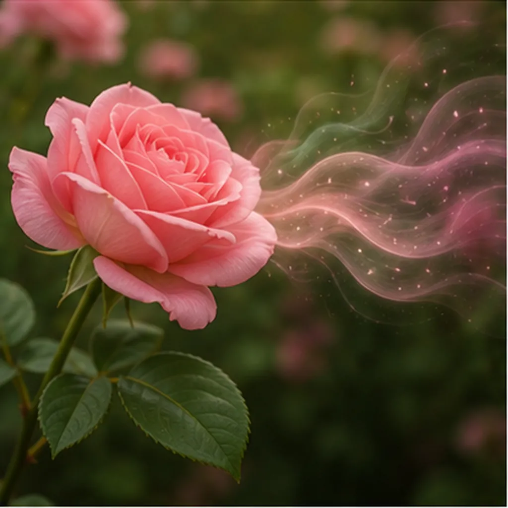 Illustration of flowers smell nice for the question "Why do flowers smell nice?"