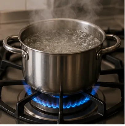 Illustration of water boil for the question "Why does water boil?"