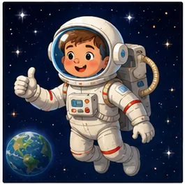 Illustration of astronauts breathe in space for the question "How do astronauts breathe in space?"