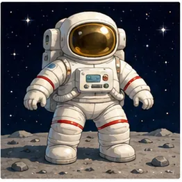 Illustration of spacesuits look so bulky for the question "Why do spacesuits look so bulky?"