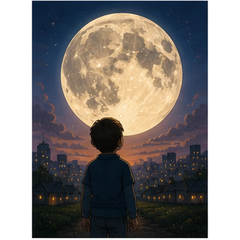 Illustration of the moon sometimes look enormous for the question "Why does the Moon sometimes look enormous?"