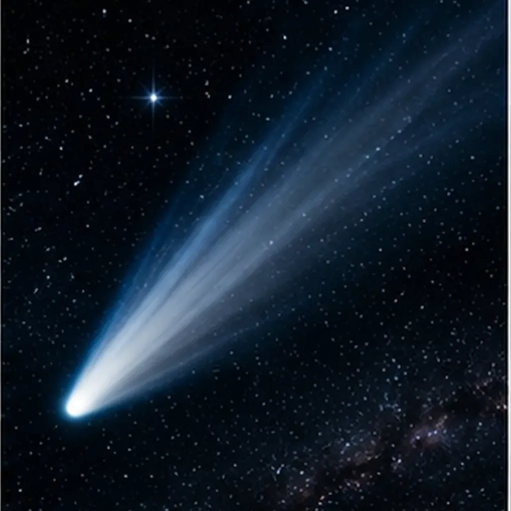 Illustration of some comets come back to visit us again and again for the question "Why do some comets come back to visit us again and again?"