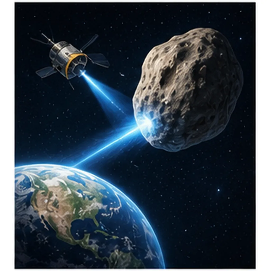 Illustration of we protect earth from asteroids for the question "How could we protect Earth from asteroids?"