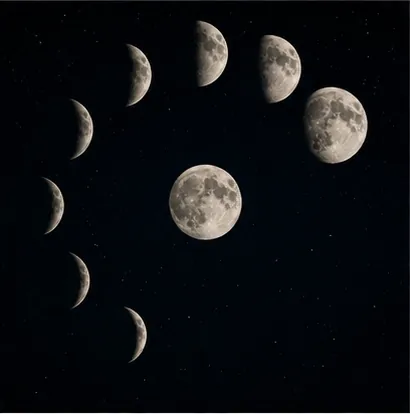 Illustration of the moon sometimes seem to disappear for the question "Why does the Moon sometimes seem to disappear?"
