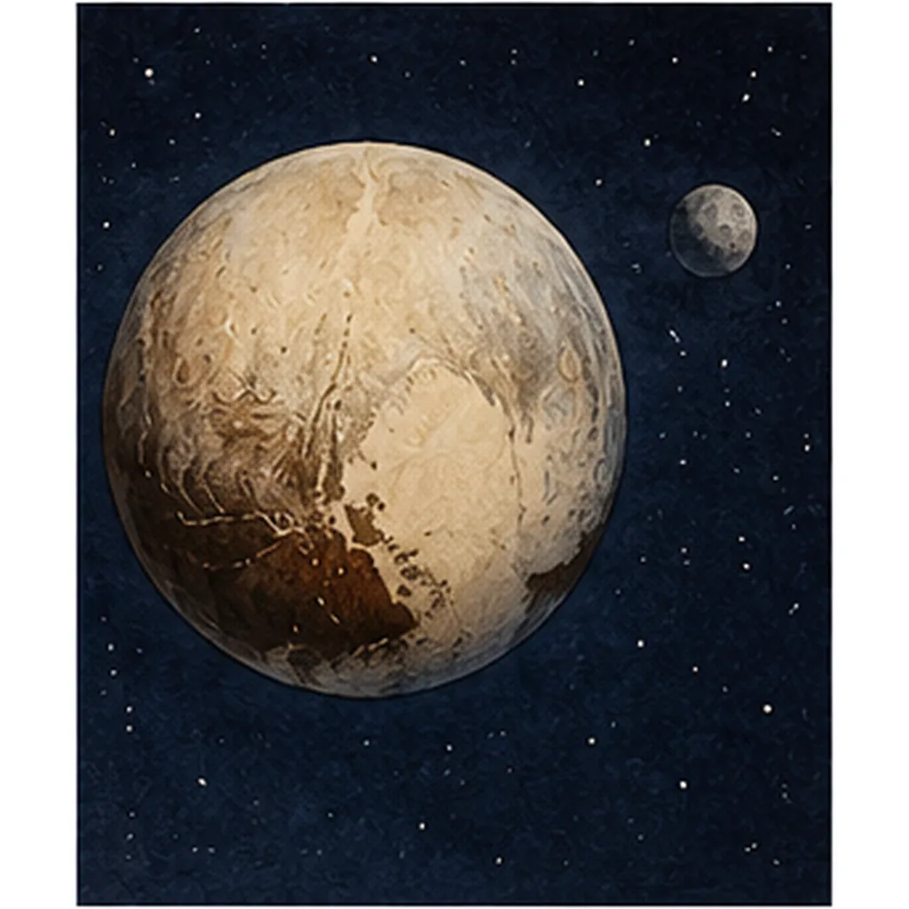 Illustration of pluto called a dwarf planet for the question "Why is Pluto called a dwarf planet?"
