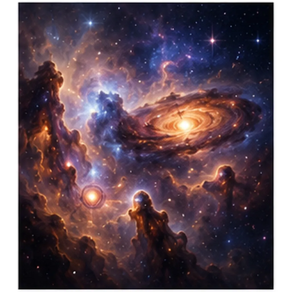 Illustration of the first stars form for the question "How did the first stars form?"