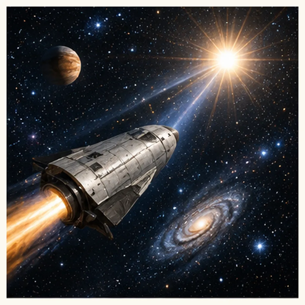 Illustration of could humans visit another star for the question "Could humans visit another star?"