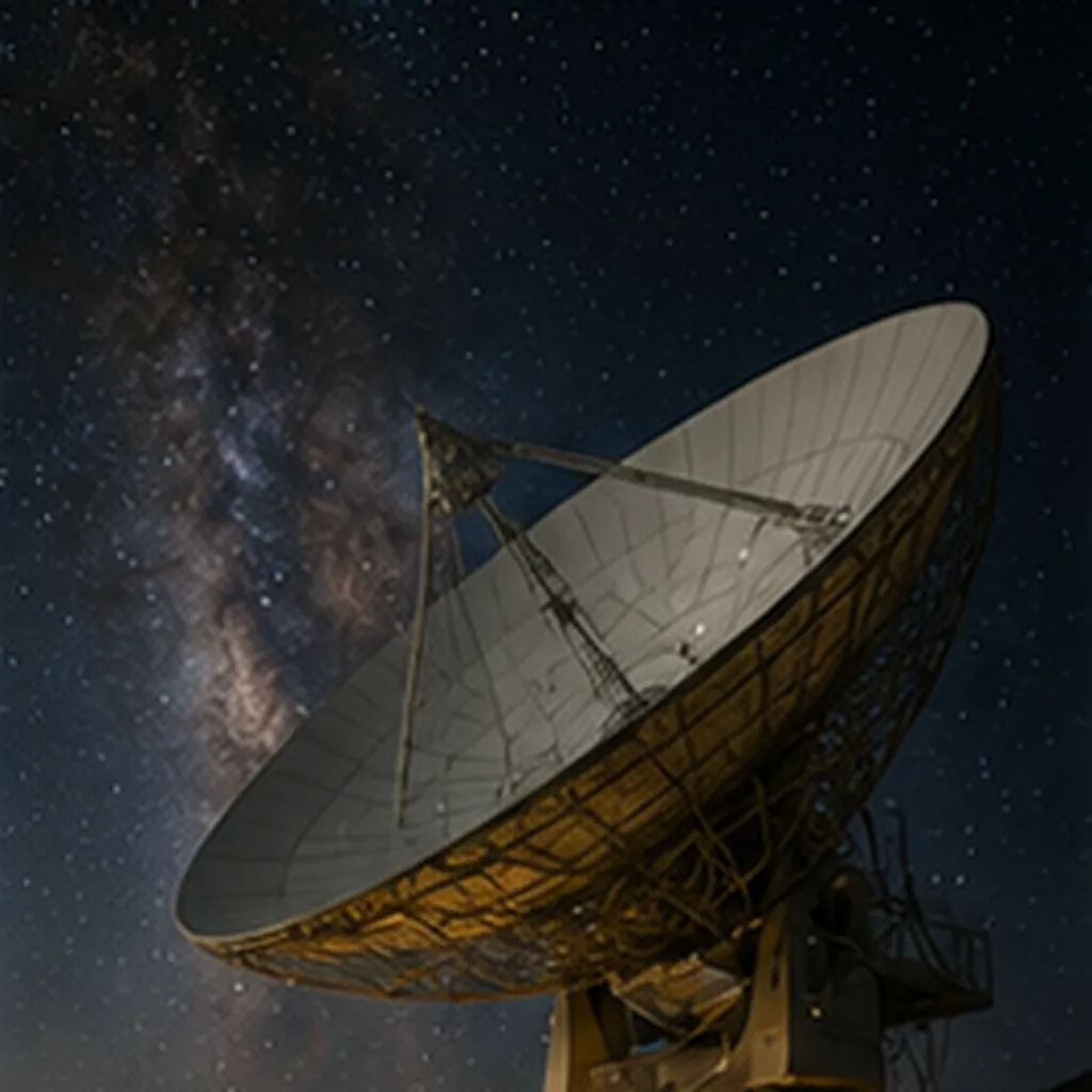 Illustration of scientists listen to space for the question "How do scientists listen to space?"