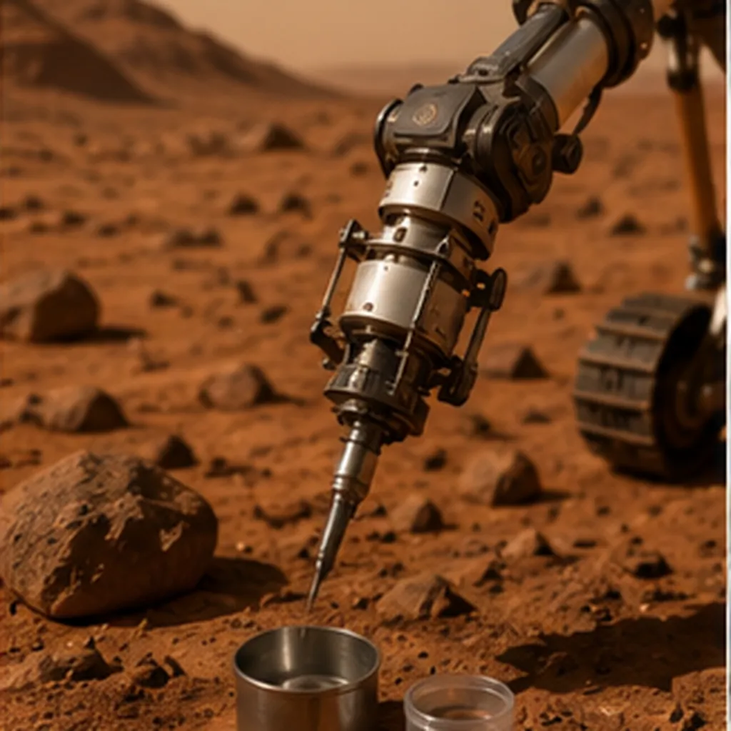 Illustration of scientists trying to bring rocks back from mars for the question "Why are scientists trying to bring rocks back from Mars?"