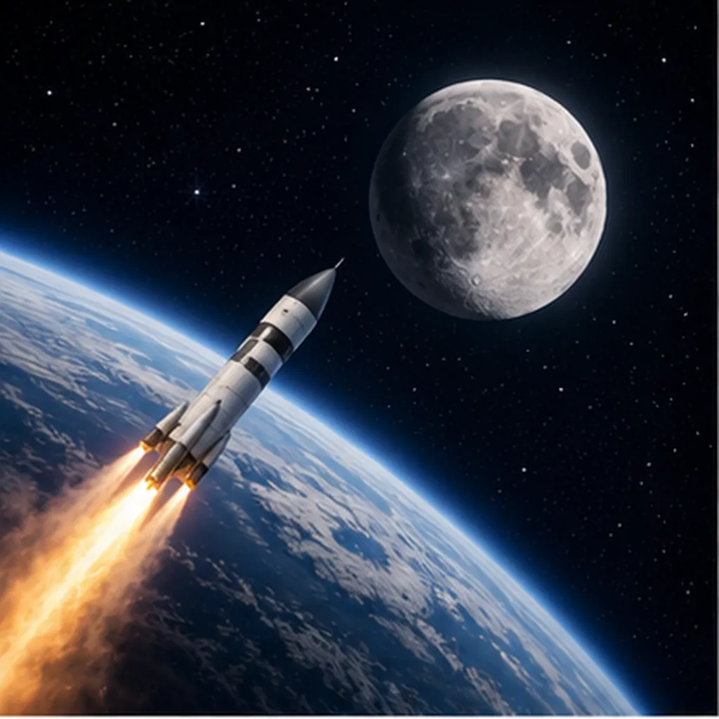 Illustration of long does it take to get to the moon for the question "How long does it take to get to the Moon?"