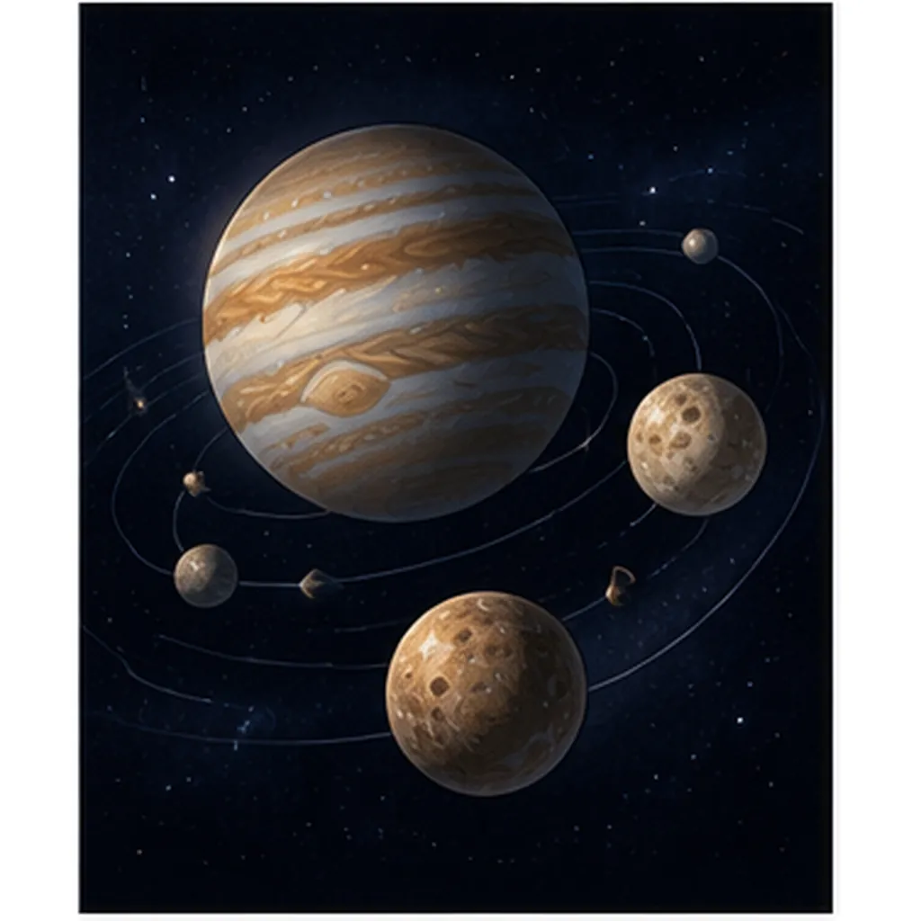 Illustration of planets have moons for the question "Why do planets have moons?"