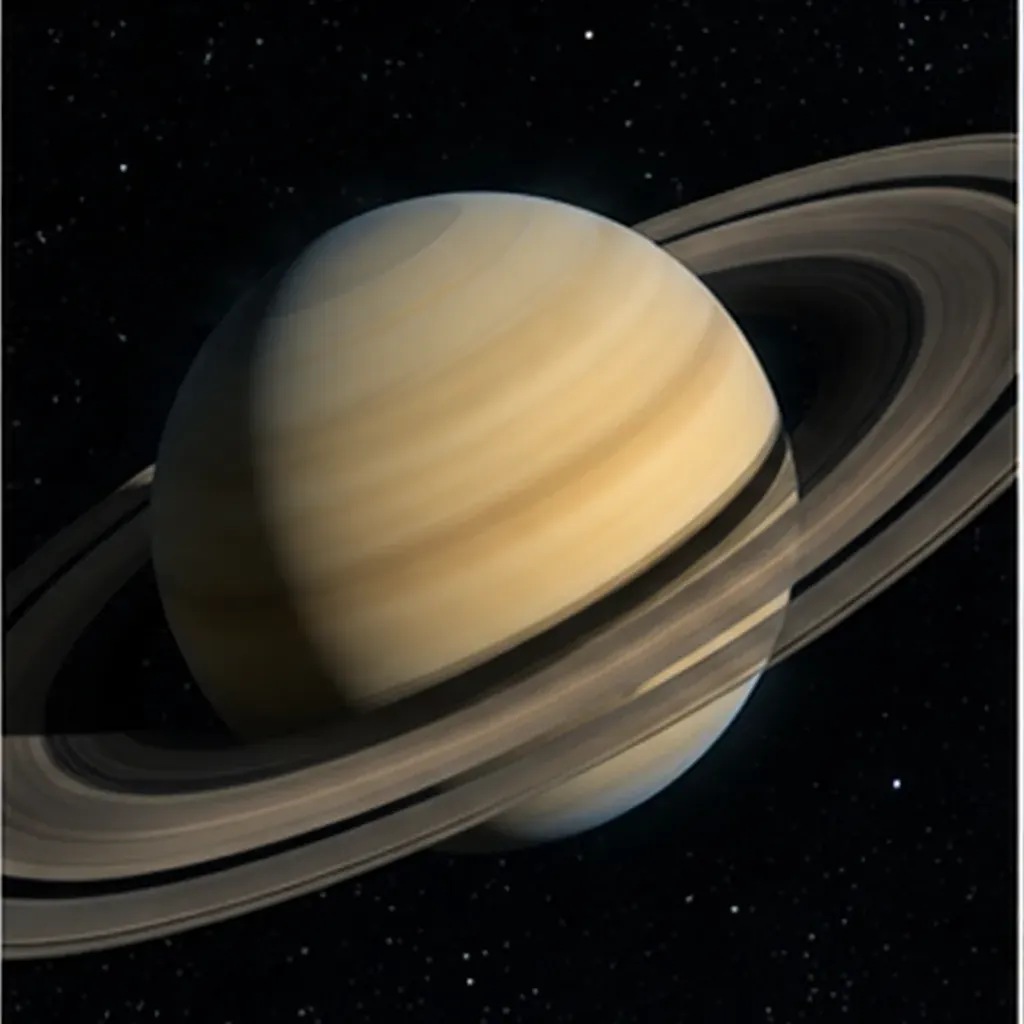 Illustration of saturn float in a big enough ocean for the question "How could Saturn float in a big enough ocean?"