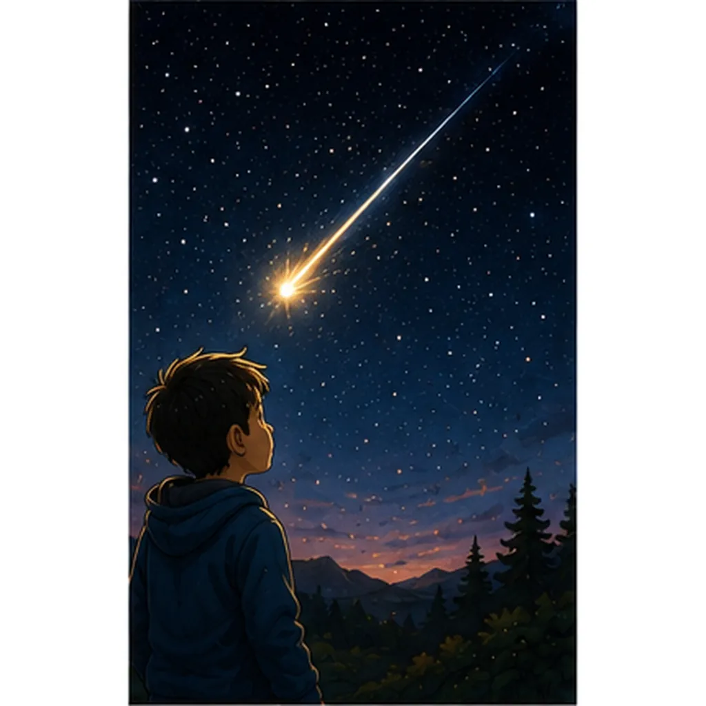 Illustration of shooting stars vanish so quickly for the question "Why do shooting stars vanish so quickly?"