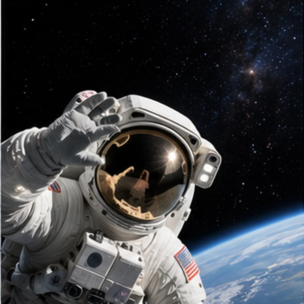 Illustration of space completely silent for the question "Why is space completely silent?"