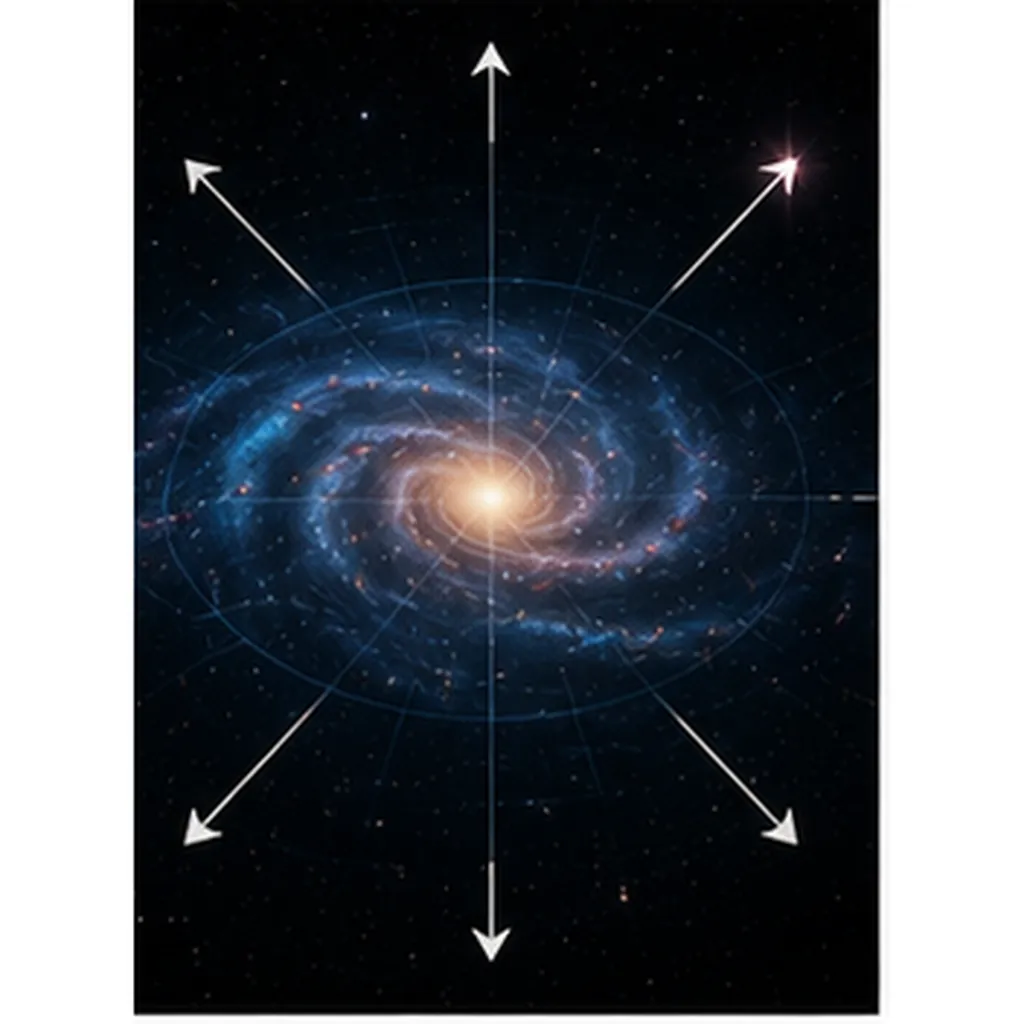 Illustration of space have no up or down for the question "Why does space have no up or down?"