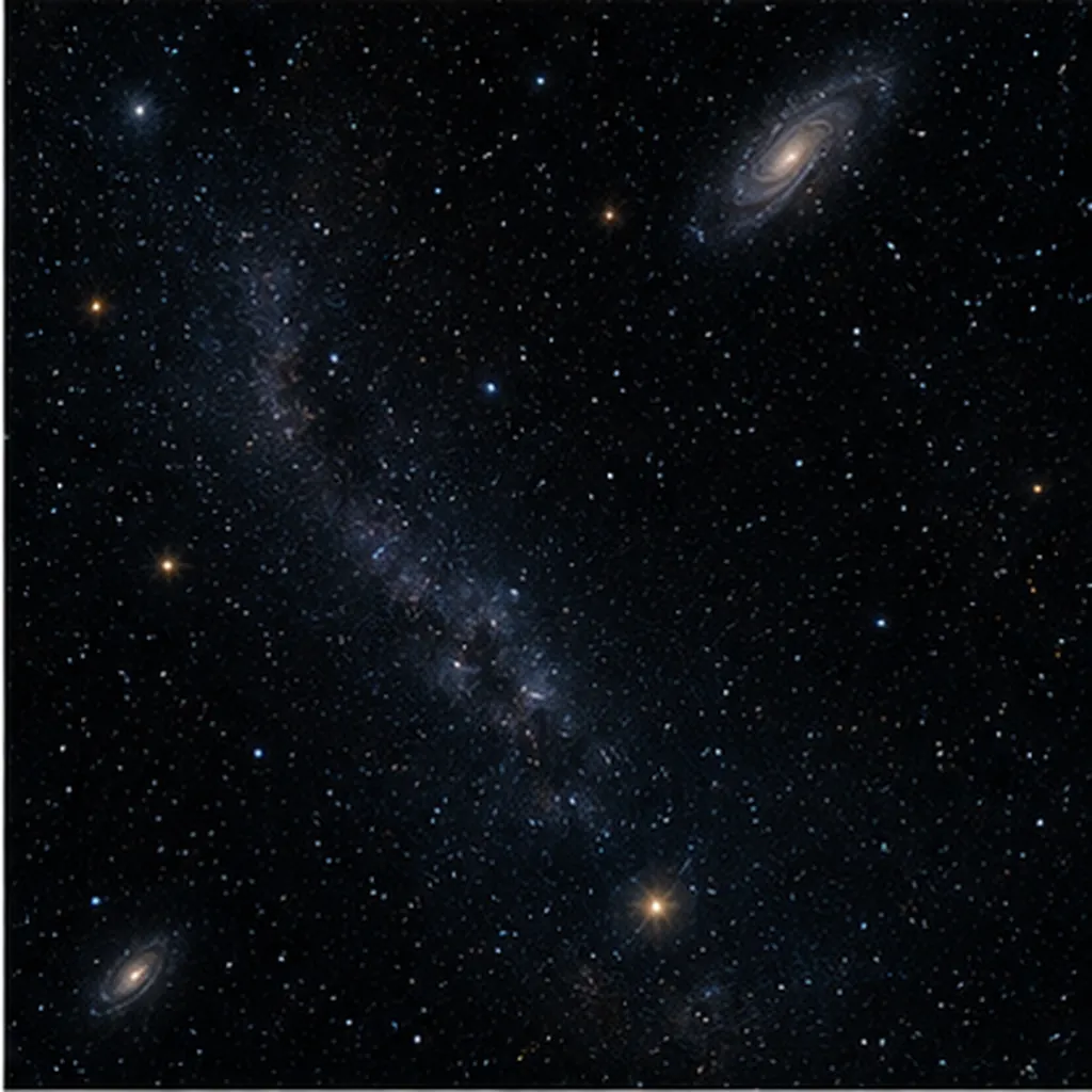 Illustration of space dark for the question "Why is space dark?"