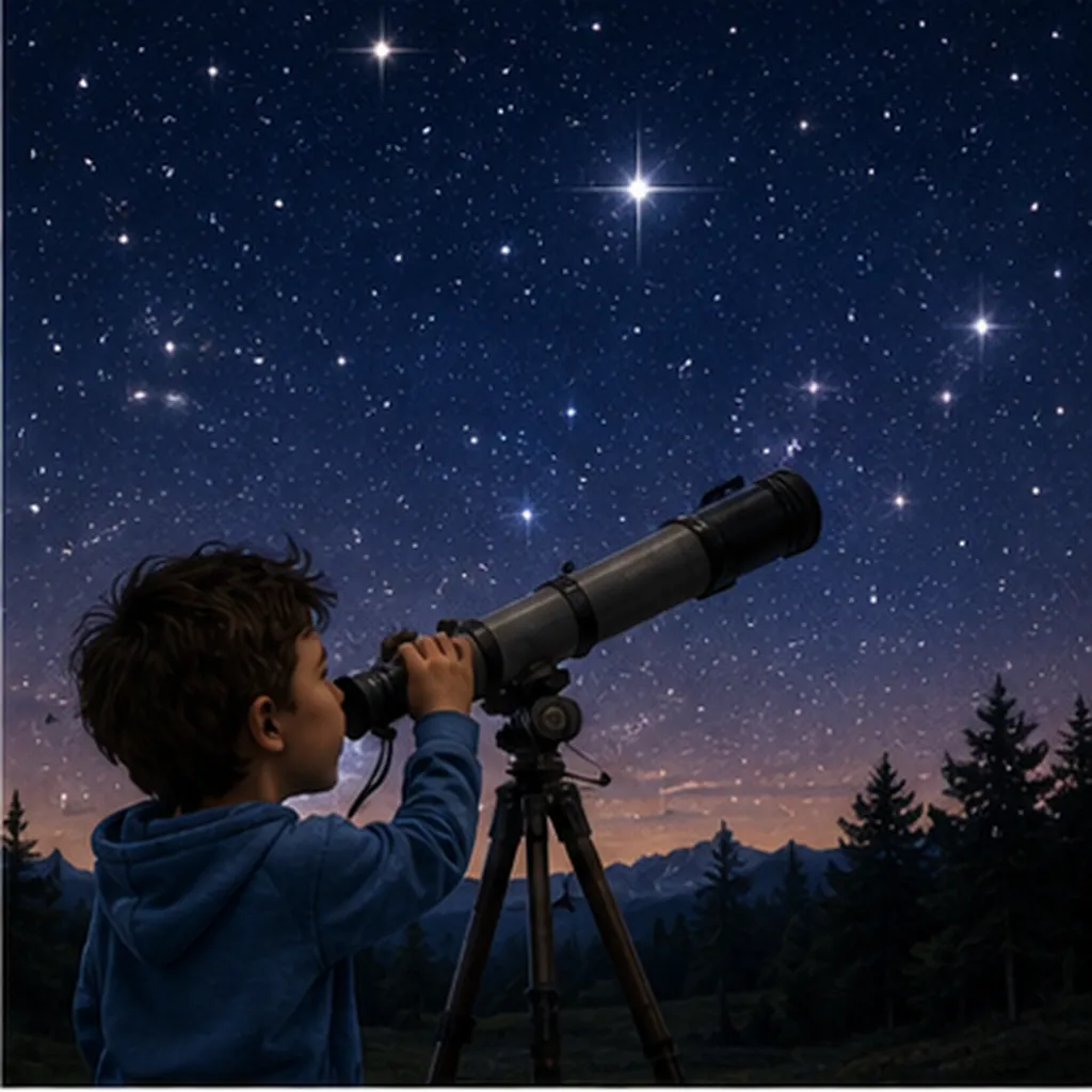 Illustration of stars look small for the question "Why do stars look small?"