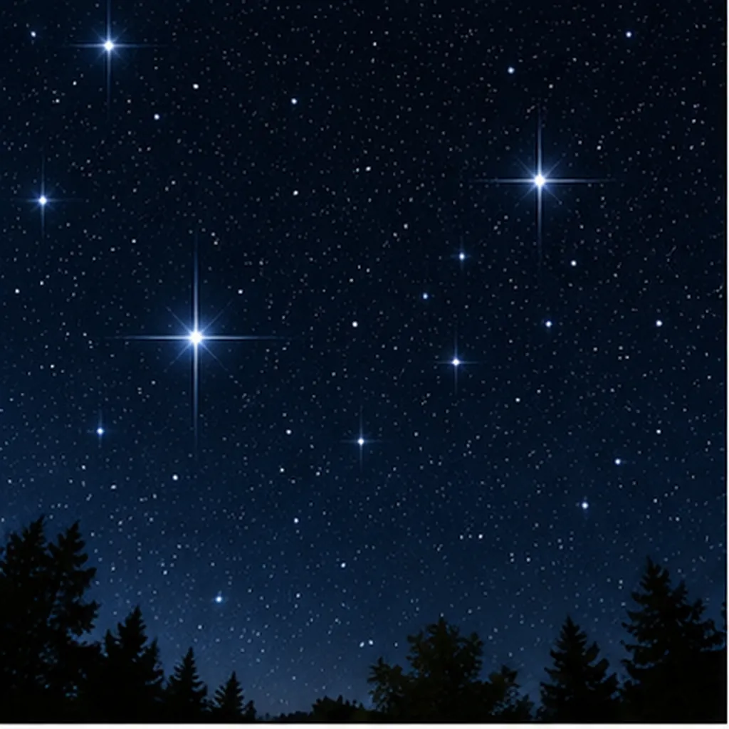 Illustration of stars twinkle for the question "Why do stars twinkle?"