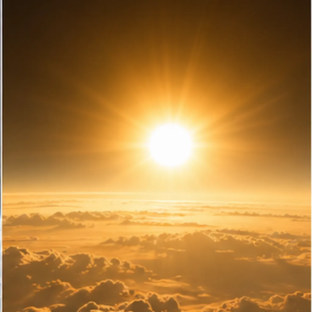 Illustration of the sun look yellow if it is actually white for the question "Why does the Sun look yellow if it is actually white?"