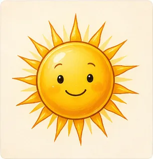 Illustration of the sun hot for the question "Why is the Sun hot?"
